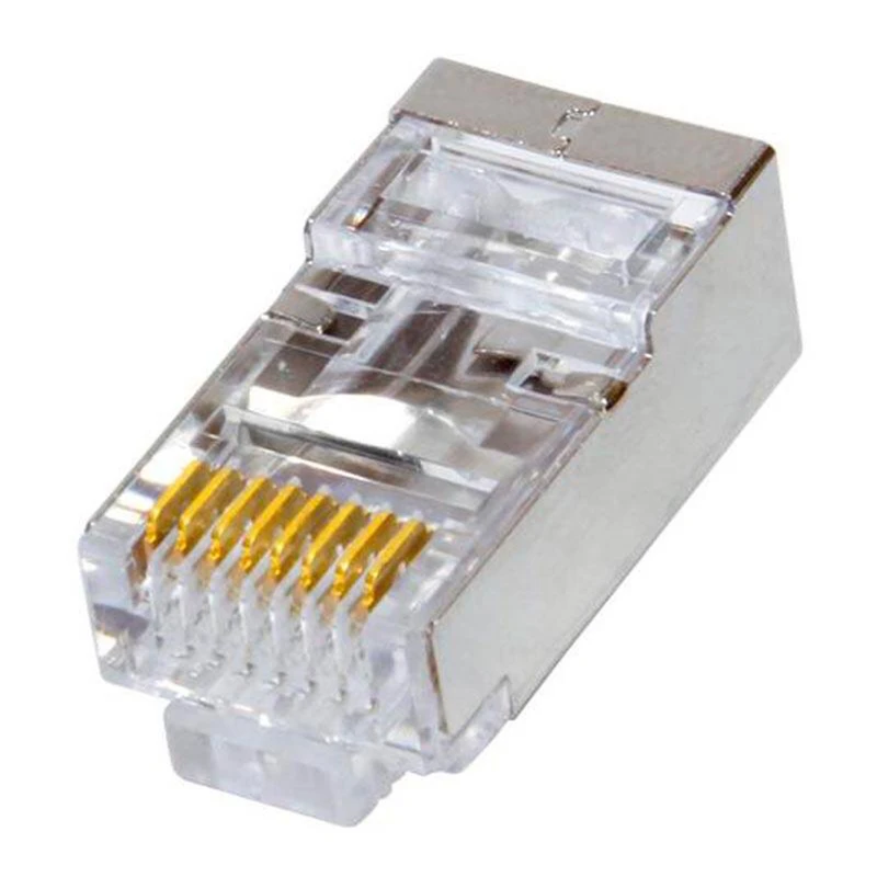 سوکت شبکه CAT6 امپ مدل STP بسته 100 عددی(پ)