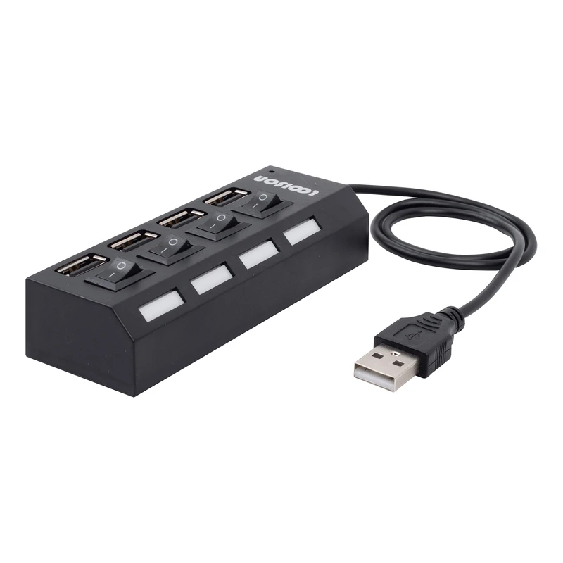هاب 4 پورت USB 2.0 لویی سان مدل HI-SPEED(پ)