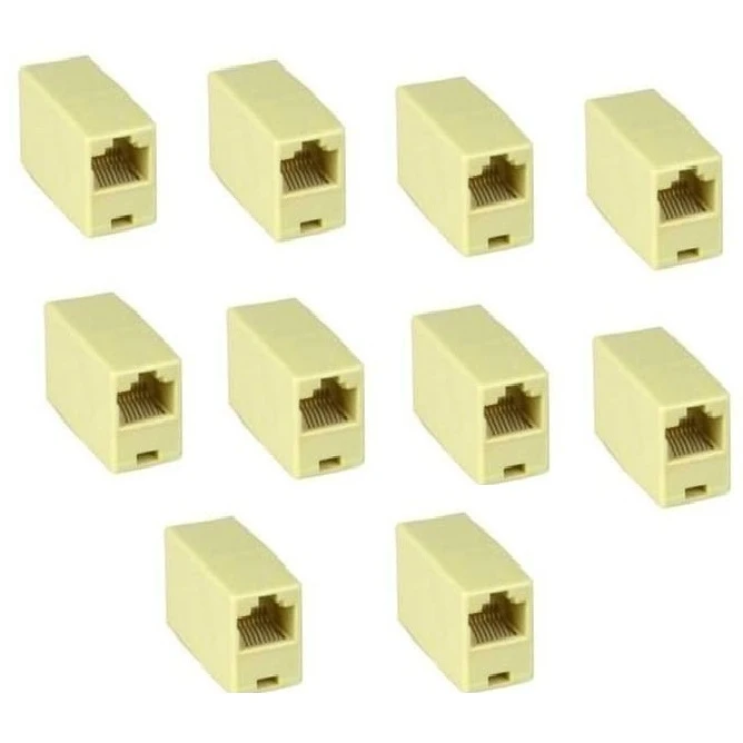 مبدل افزایش طول RJ45 مدل کوپلر بسته 10 عددی (پ)