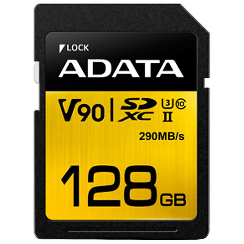 کارت حافظه‌ SDXC ای دیتا مدل Premier ONE V90 کلاس 10 استاندارد UHS-II U3 سرعت 290MBps ظرفیت 128 گیگابایت(پ)