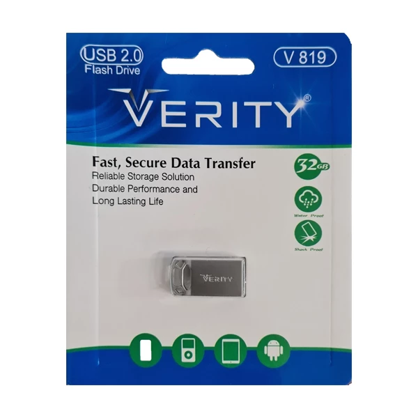 فلش مموری وریتی مدل V-819 ظرفیت 32 گیگابایت(پ)