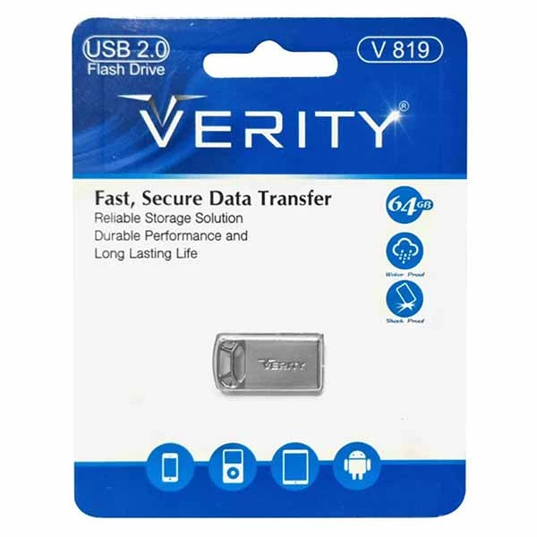 فلش مموری وریتی مدل V-819 ظرفیت 64 گیگابایت(پ)