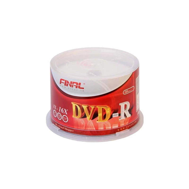 دی وی دی خام فینال مدل DVD-R بسته 50 عددی(پ)